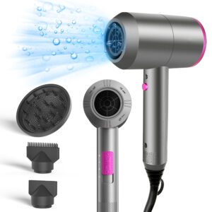 Hair Dryer Powerful Quick Drying Ionic Hairdryer with 3 Modes, Cool Shot Button with 1 Diffuser & 2 Concentrator, Hairdryers for Women Man